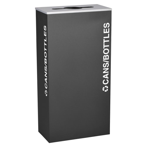 Ex-Cell Kaiser Classic Kaleidoscope 17 Gallon XL Cans/Bottles Recycling Receptacle, Black